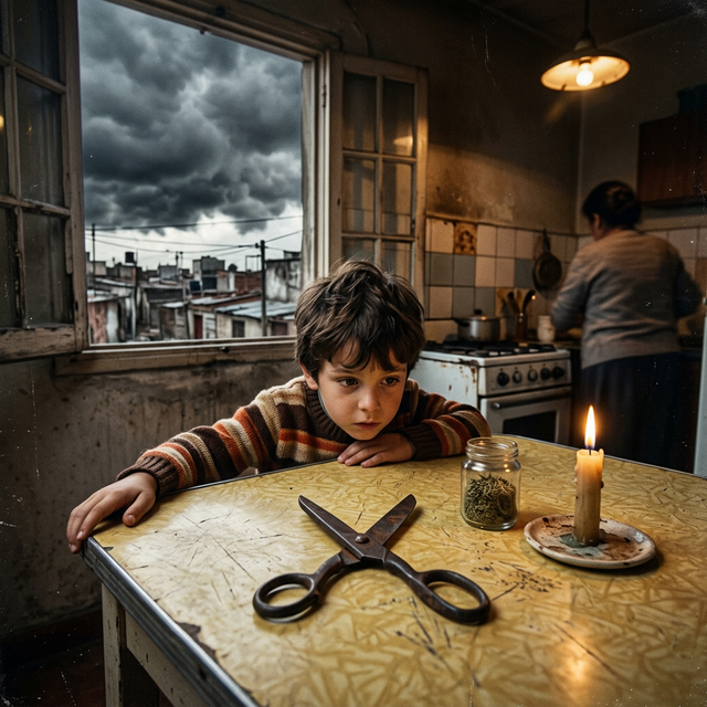 Cortar el cielo: El misterio de la tijera y la tormenta